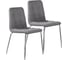Стулья BRABIX Twins Cf-011 комплект 2 шт, хромированный каркас, ткань, серый 532767 1