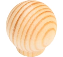 Деревянная ручка ЕВРОПАРТНЕР шар D30 мм, H32 мм, хвоя, 20 шт. 0264 D