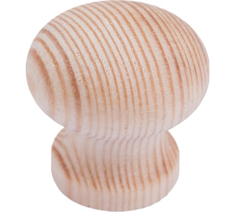 Деревянная ручка ЕВРОПАРТНЕР кнопка D28, L28, хвоя, 20 шт. 0 0260 D