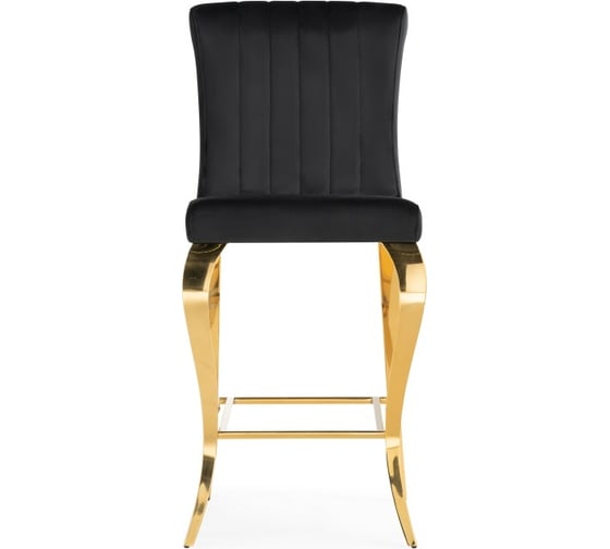 Полубарный стул Woodville Joan black/gold 15388