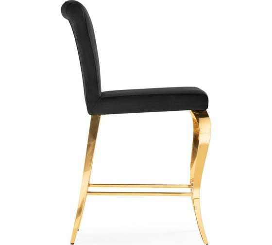 Полубарный стул Woodville Joan black/gold 15388
