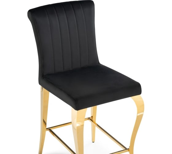 Полубарный стул Woodville Joan black/gold 15388