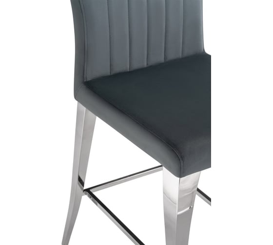 Полубарный стул Woodville Joan dark grey/steel 15387