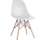 Стулья BRABIX Eames Cf-010 комплект 4 шт, пластик белый, опоры дерево/металл 532630