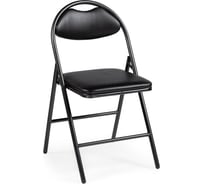 Стул Woodville Gikat на металлокаркасе, черный/мусс темный 454011