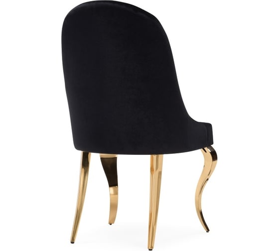 Стул Woodville Gustav на металлокаркасе, black/gold 15384