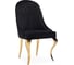Стул Woodville Gustav на металлокаркасе, black/gold 15384 1