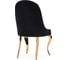 Стул Woodville Gustav на металлокаркасе, black/gold 15384 4