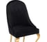 Стул Woodville Gustav на металлокаркасе, black/gold 15384 5