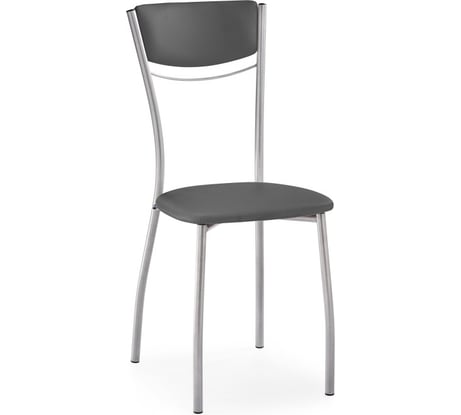 Стул Woodville Goki на металлокаркасе, с мягкой спинкой, серый полимер/светлый мусс 453993