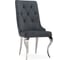 Стул Woodville Viki на металлокаркасе, dark grey/steel 15386 1