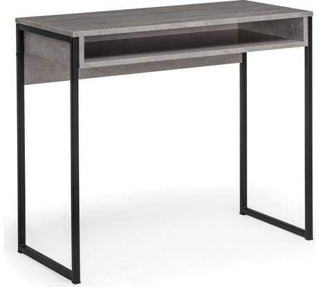 Письменный стол Woodville Лео Лофт бетон/матовый черный 489678