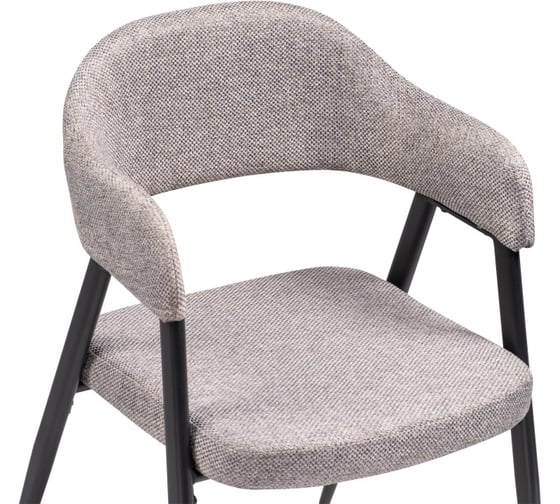 Стул Woodville Twin на металлокаркасе, gray/black 15412