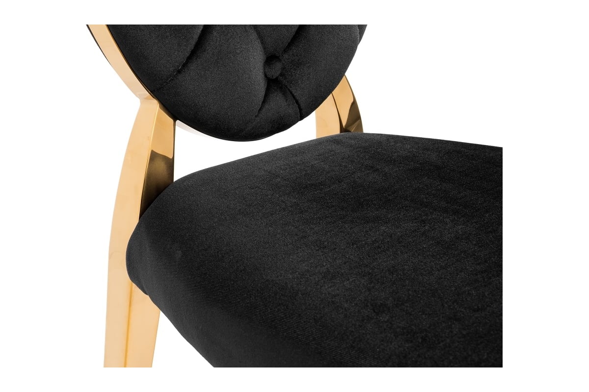 черный и золотой стул