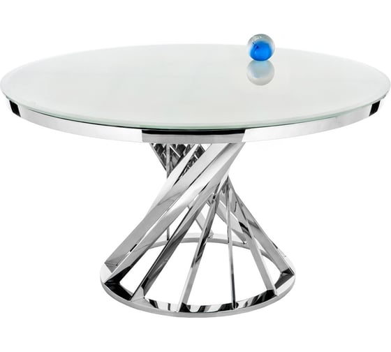 Стол Woodville Twist steel/white 11395 1