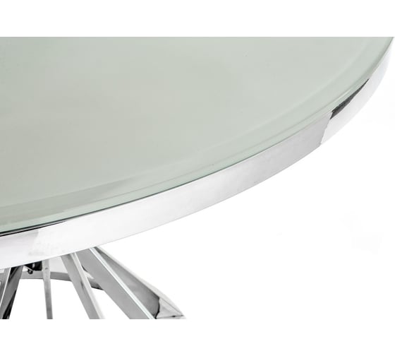Стол Woodville Twist steel/white 11395