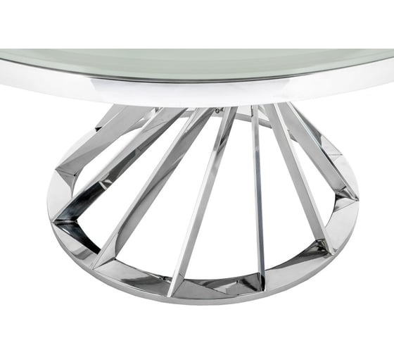 Стол Woodville Twist steel/white 11395