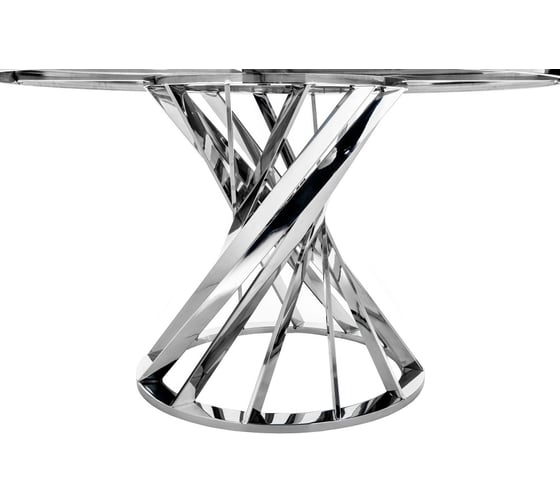 Стол Woodville Twist steel/white 11395