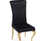 Стул Woodville Lund на металлокаркасе, black/gold 15383 5