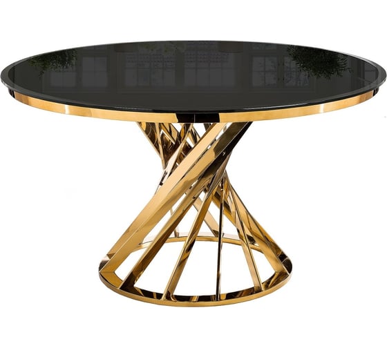 Стол Woodville Twist gold/black 11642