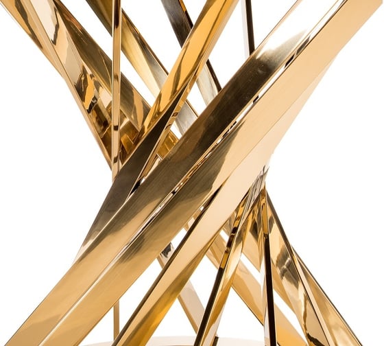 Стол Woodville Twist gold/black 11642