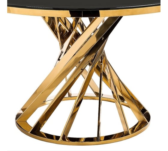 Стол Woodville Twist gold/black 11642