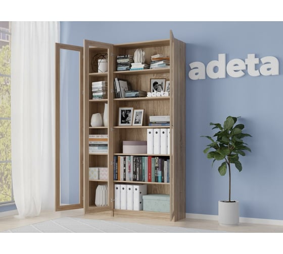 Книжный шкаф ADETA IKEA Билли 340 light beige 5798203