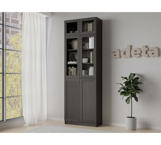 Книжный шкаф ADETA IKEA Билли 352 wenge tsava 5863018