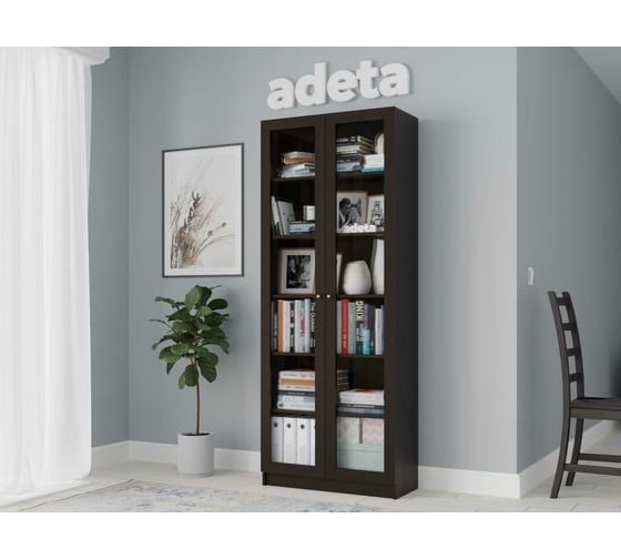 Книжный шкаф ADETA IKEA Билли 336 wenge tsava 8234828