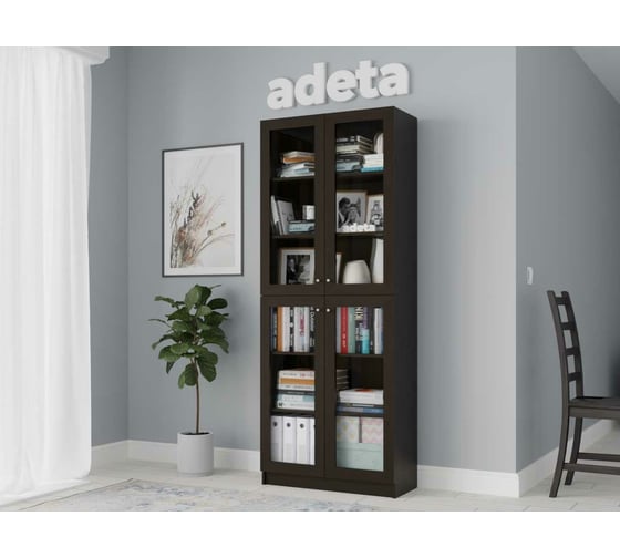 Книжный шкаф ADETA IKEA Билли 335 wenge tsava 4326494