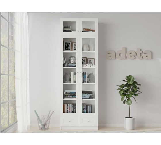 Книжный шкаф ADETA IKEA Билли 323 white 9273067