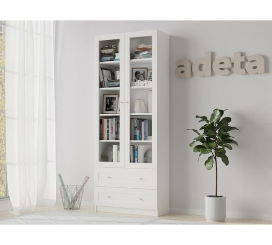 Книжный шкаф ADETA IKEA Билли 313 white 7754186