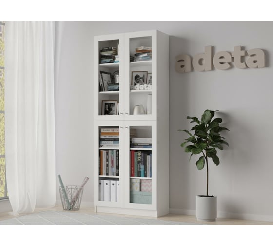 Книжный шкаф ADETA IKEA Билли 335 white 7673309