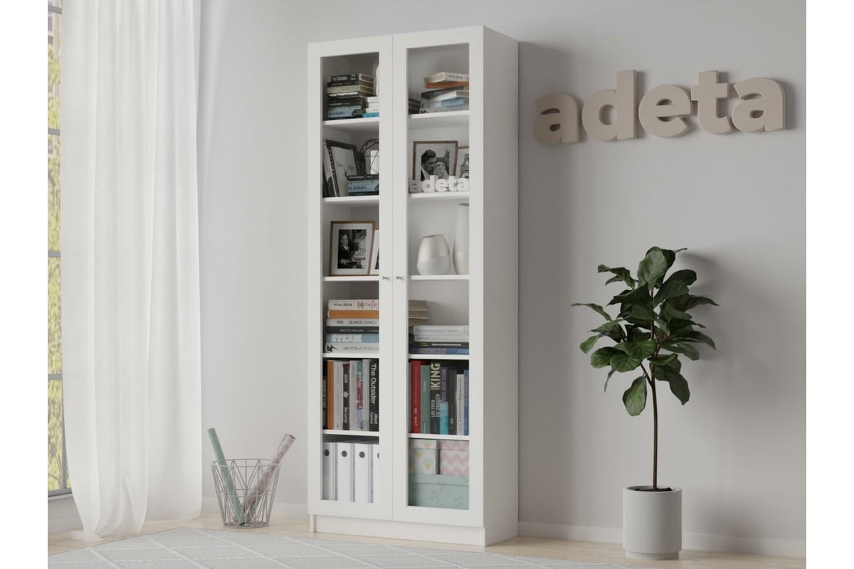 Книжный шкаф ADETA IKEA Билли 336 white 9574038