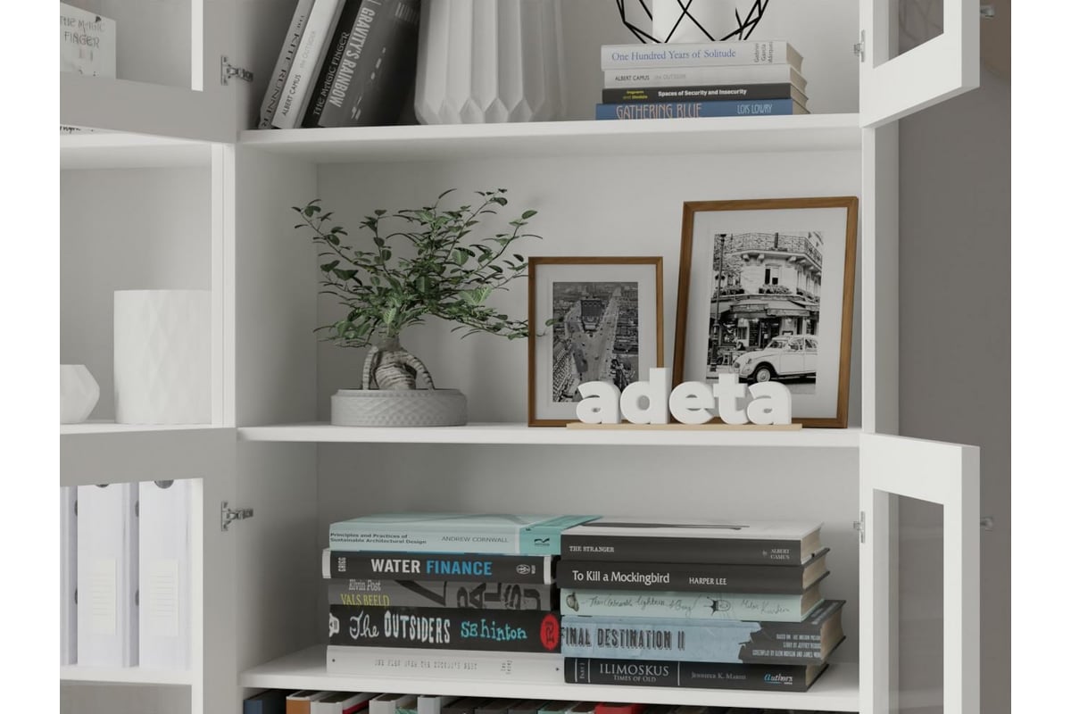 Книжный шкаф ADETA IKEA Билли 388 white 4540503 - выгодная цена, отзывы,  характеристики, фото - купить в Москве и РФ