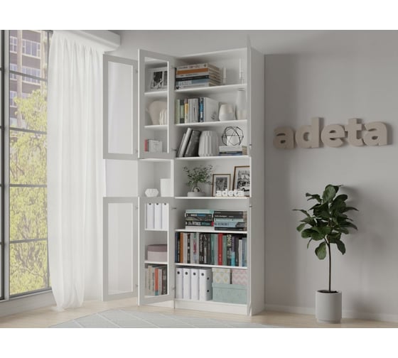 Книжный шкаф ADETA IKEA Билли 388 white 4540503