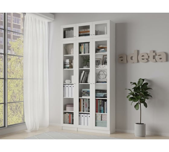 Книжный шкаф ADETA IKEA Билли 390 white 1218777