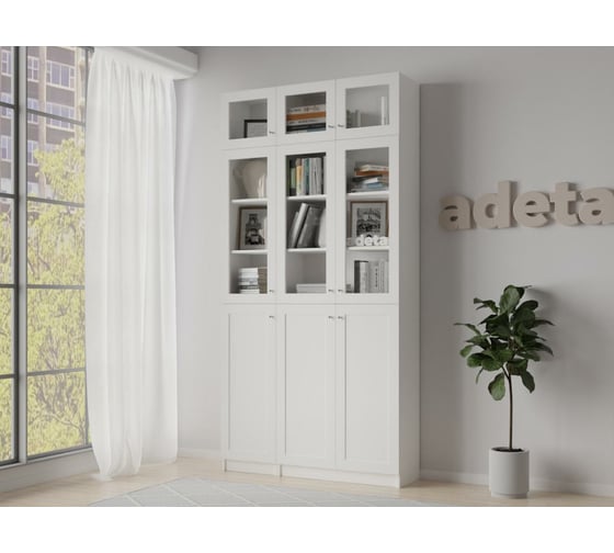 Книжный шкаф ADETA IKEA Билли 354 white 7369958
