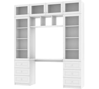 Книжный шкаф ADETA IKEA Билли 365 white, с рабочим местом 6193784