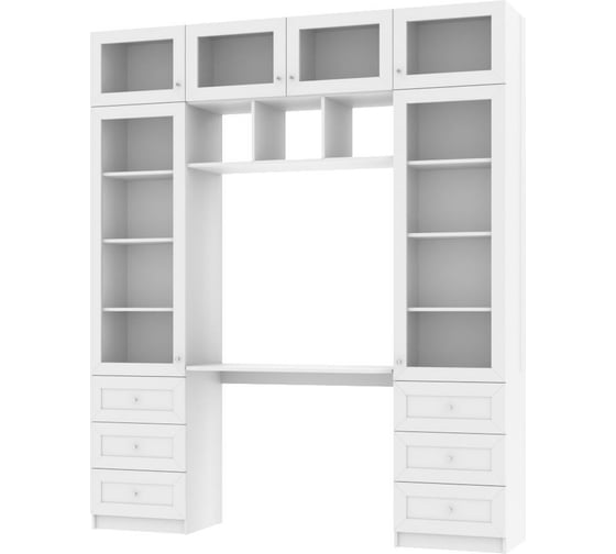 Книжный шкаф ADETA IKEA Билли 365 white, с рабочим местом 6193784