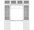 Книжный шкаф ADETA IKEA Билли 365 white, с рабочим местом 6193784 2