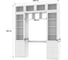 Книжный шкаф ADETA IKEA Билли 365 white, с рабочим местом 6193784 9