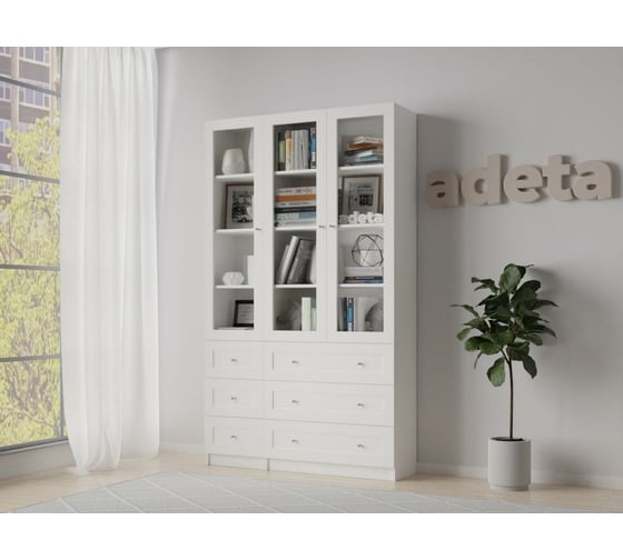 Книжный шкаф ADETA IKEA Билли 325 white 3883117
