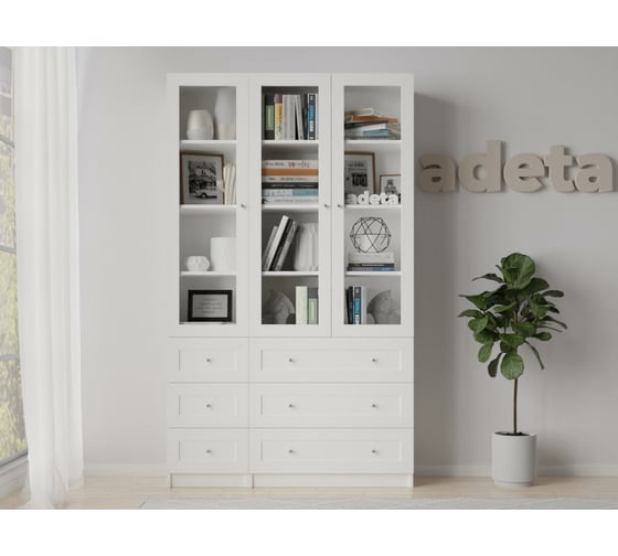 Книжный шкаф ADETA IKEA Билли 325 white 3883117