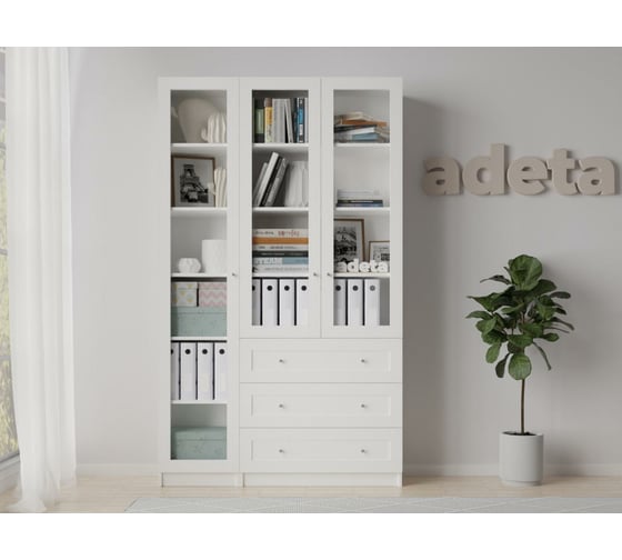 Книжный шкаф ADETA IKEA Билли 359 white 6415928