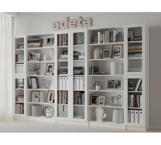 Книжный шкаф ADETA IKEA Билли 371 white 8759922