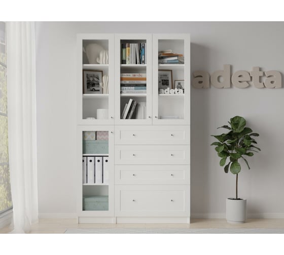 Книжный шкаф ADETA IKEA Билли 358 white 1433408