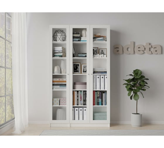 Книжный шкаф ADETA IKEA Билли 340 white 6534588
