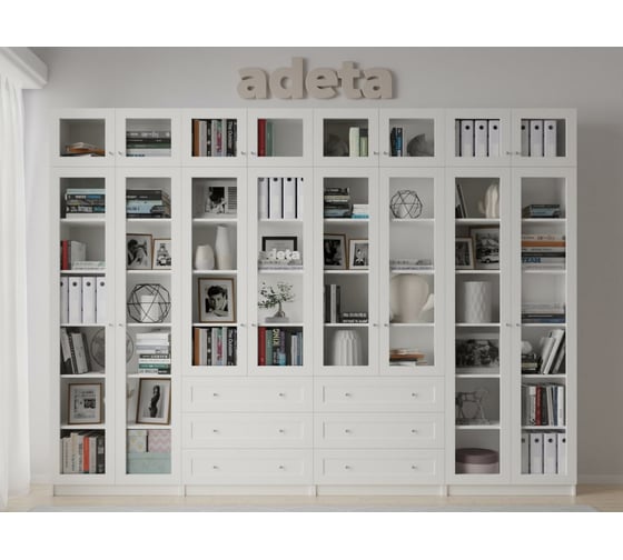 Книжный шкаф ADETA IKEA Билли 372 white 913730