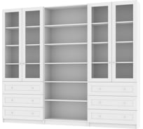 Книжный шкаф ADETA IKEA Билли 369 white 9368430